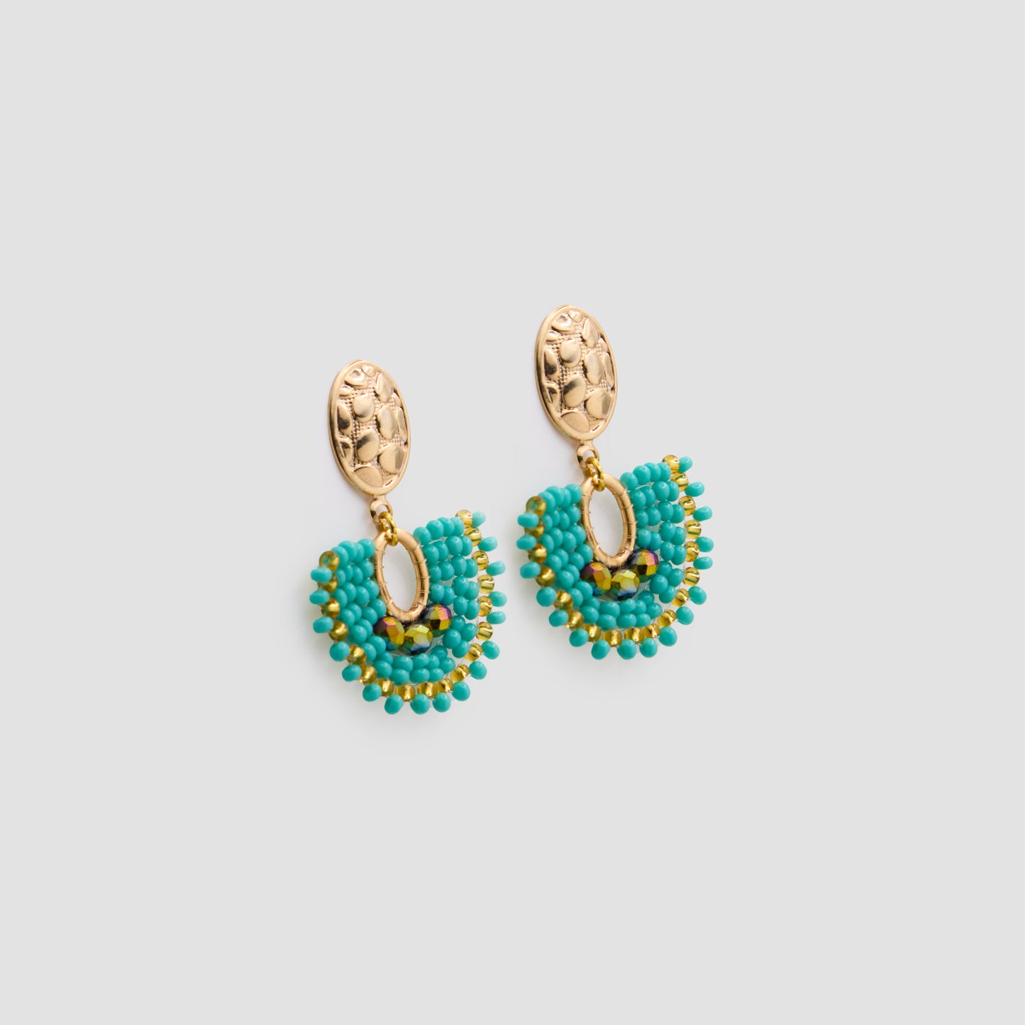 BLUE ABANICO EARRINGS