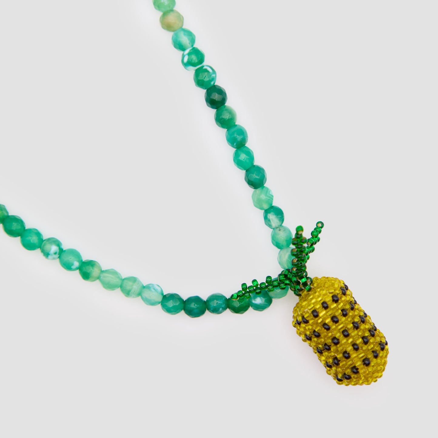 COLLAR PIÑA AGUAMARINA